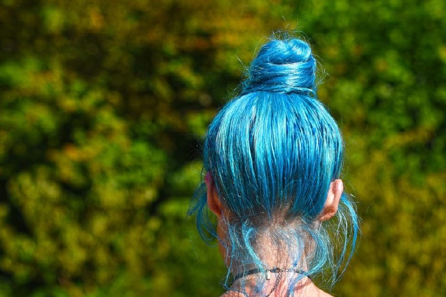 Blauw haar